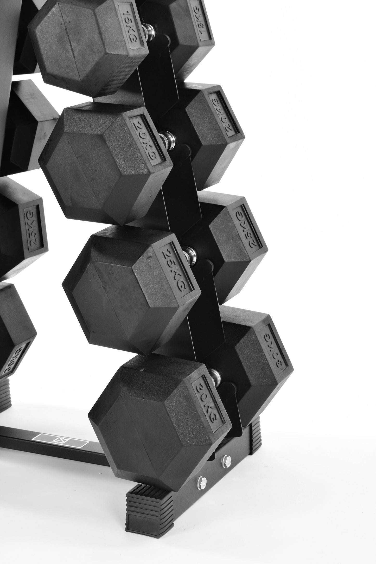 5kg-30kg Hex Dumbbell Set & 6-Tier Rack