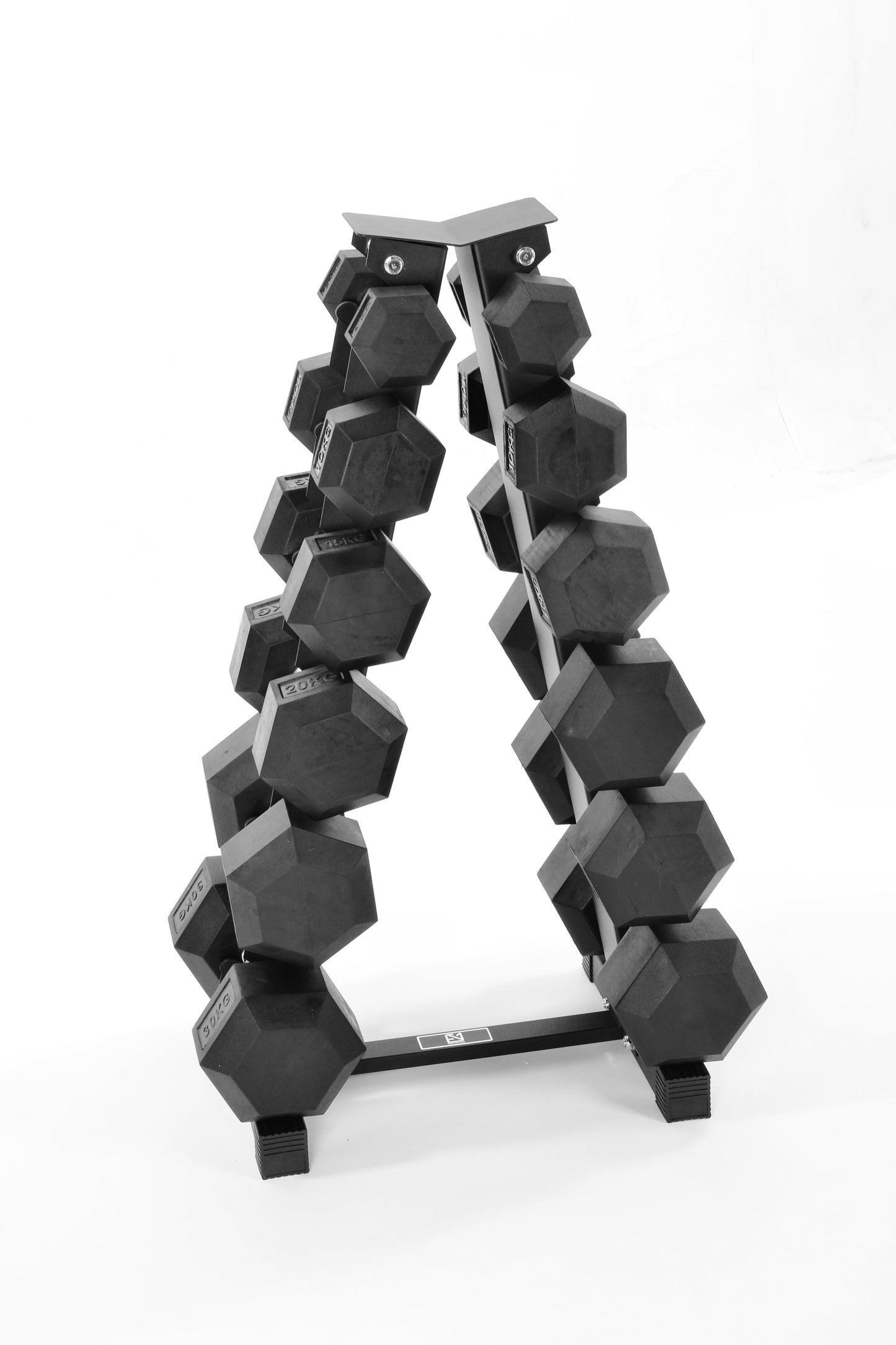 5kg-30kg Hex Dumbbell Set & 6-Tier Rack