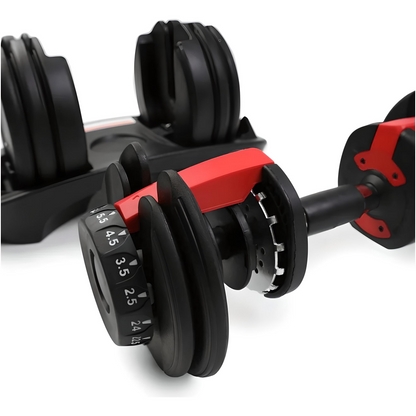 Adjustable 24kg Dumbbells Pair & 18kg Adjustable Kettlebell Package