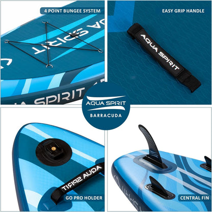 Aqua Spirit Barracuda iSUP/Kayak Inflatable Stand Up Paddle Board 2025