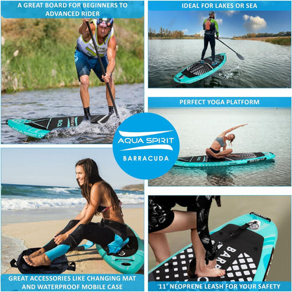 Aqua Spirit Barracuda iSUP/Kayak Inflatable Stand Up Paddle Board 2025