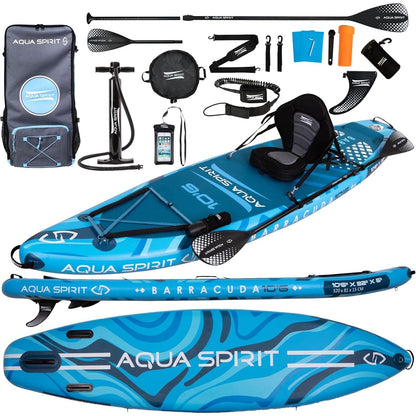 Aqua Spirit Barracuda iSUP/Kayak Inflatable Stand Up Paddle Board 2025